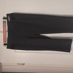 Fila Sport Capri Leggings - Gray & Black - size medium - good used condition